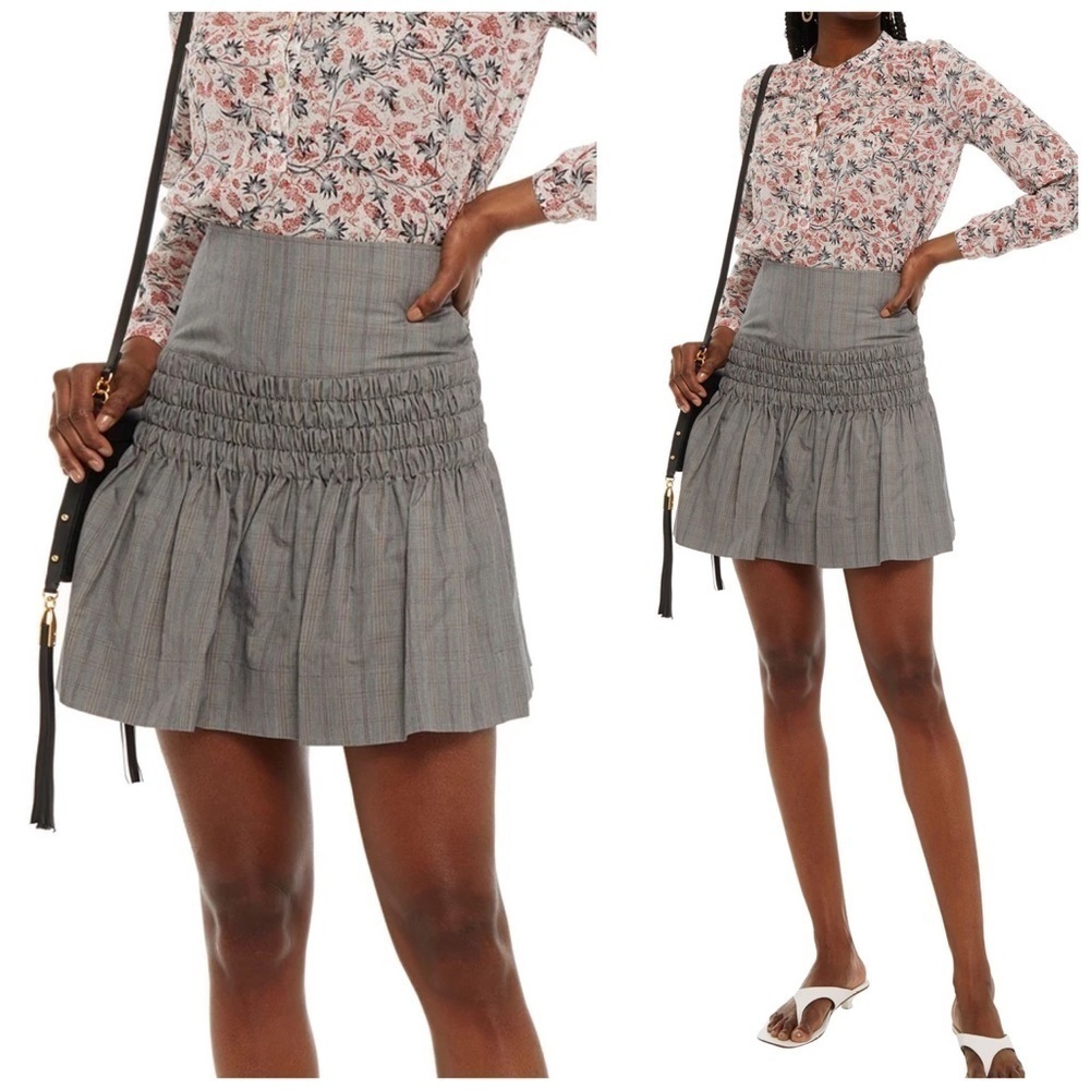Isabel Marant Étoile Skirt, Oliko Checked mini skirt, size FR42/US10 , nwt